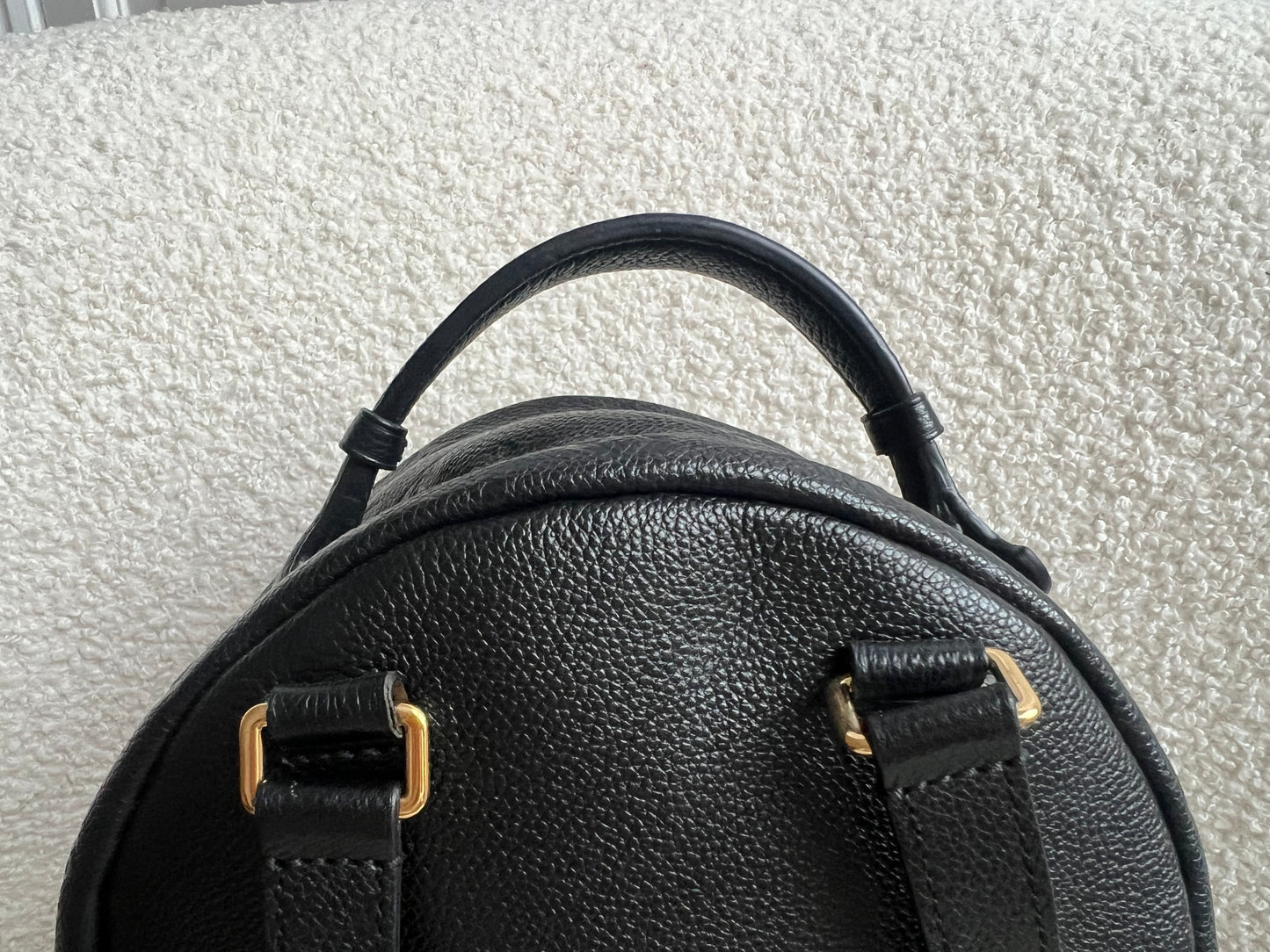Louis Vuitton Sarbonne Backpack Black Empreinte