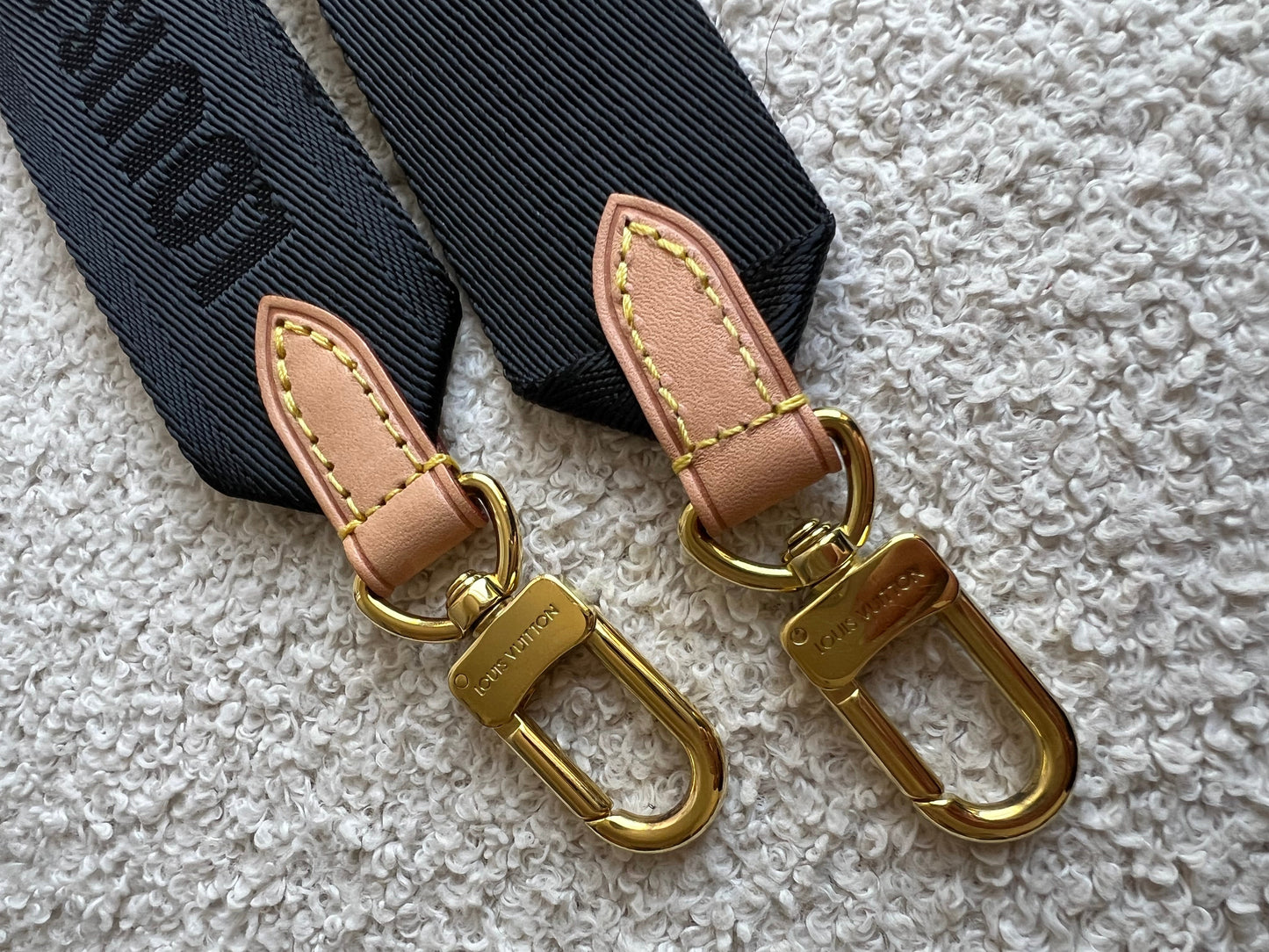 Louis Vuitton Black Canvas Bandouliere Strap