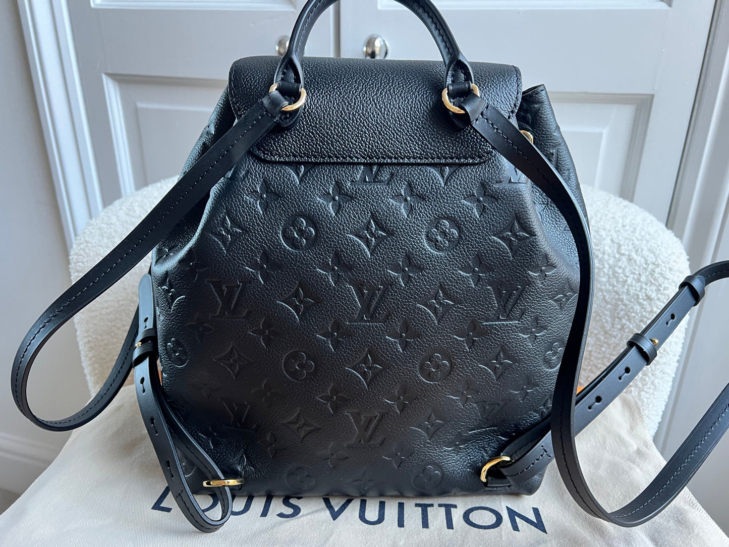 Louis Vuitton Montsouris Backpack Black Empreinte (RRP £2170)