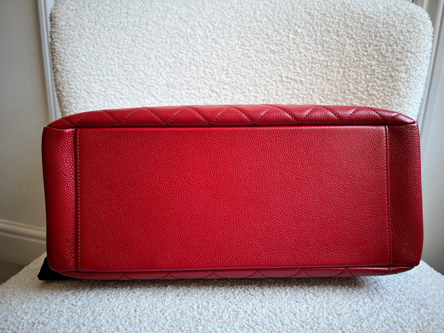 Chanel Red Caviar Grand Shopper Tote (GST)