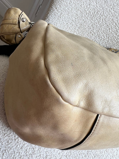 Chanel Beige Edgy Lambskin Large Hobo