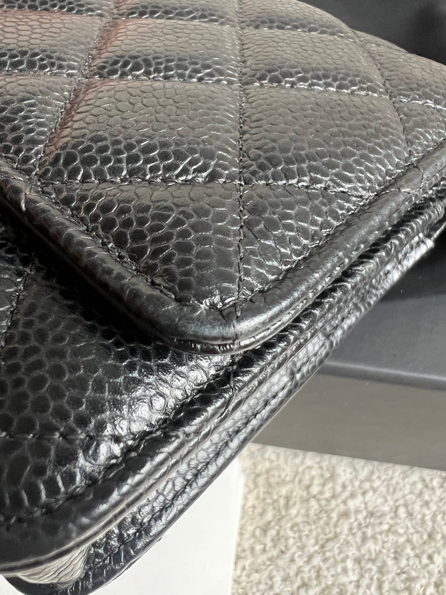 Chanel Black Caviar Wallet on Chain (RRP £2,930)