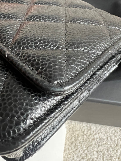 Chanel Black Caviar Wallet on Chain (RRP £2,930)