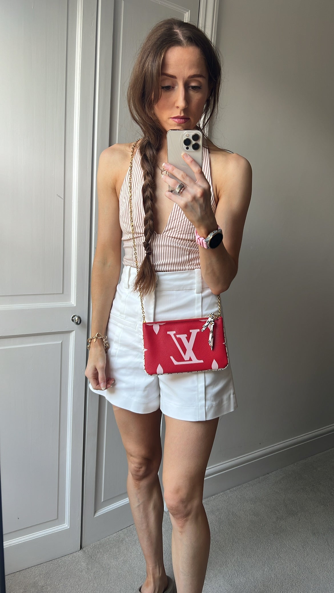 Louis Vuitton Double Zip Pochette Red Giant Monogram Jungle (RRP £1250)