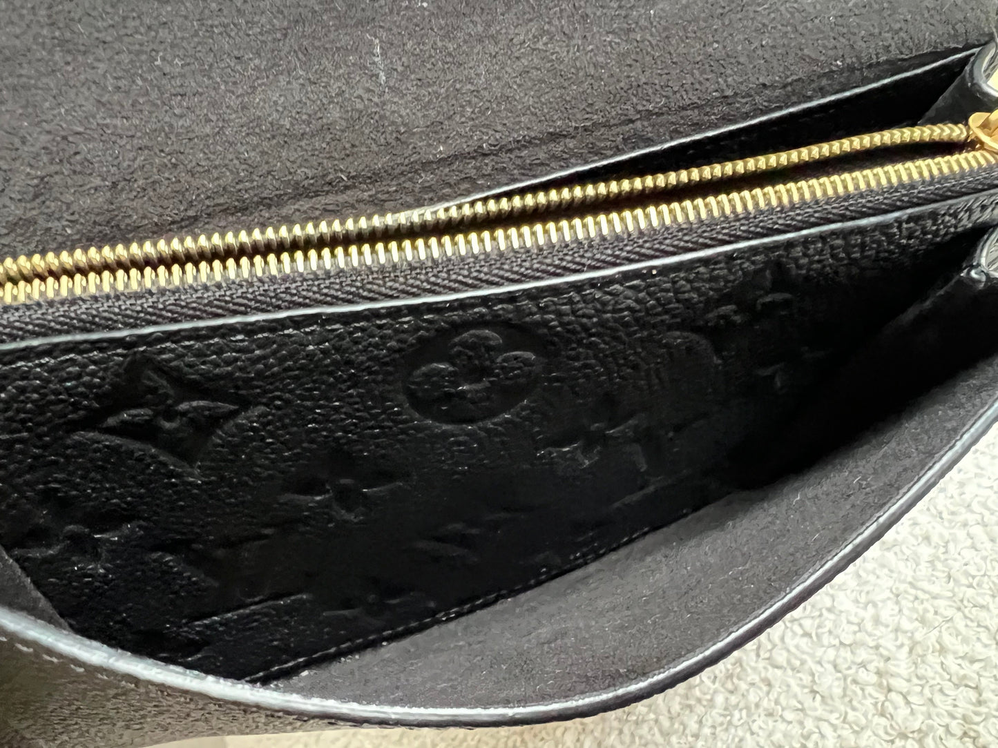 Louis Vuitton Black Empreinte Vavin Chain Wallet (RRP £1430)