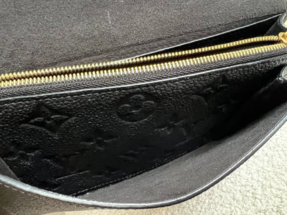 Louis Vuitton Black Empreinte Vavin Chain Wallet (RRP £1430)