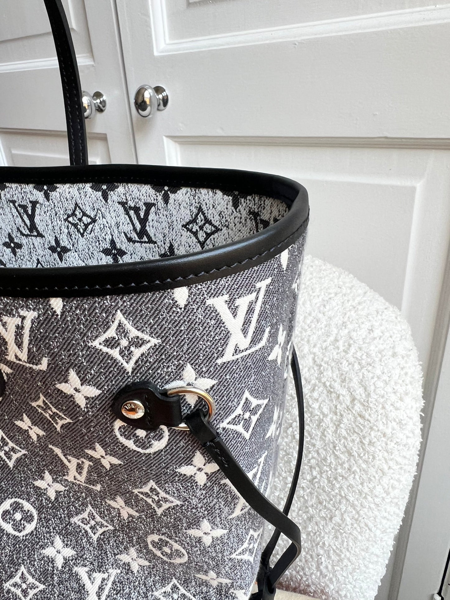 Louis Vuitton Neverfull MM Jacquard Denim