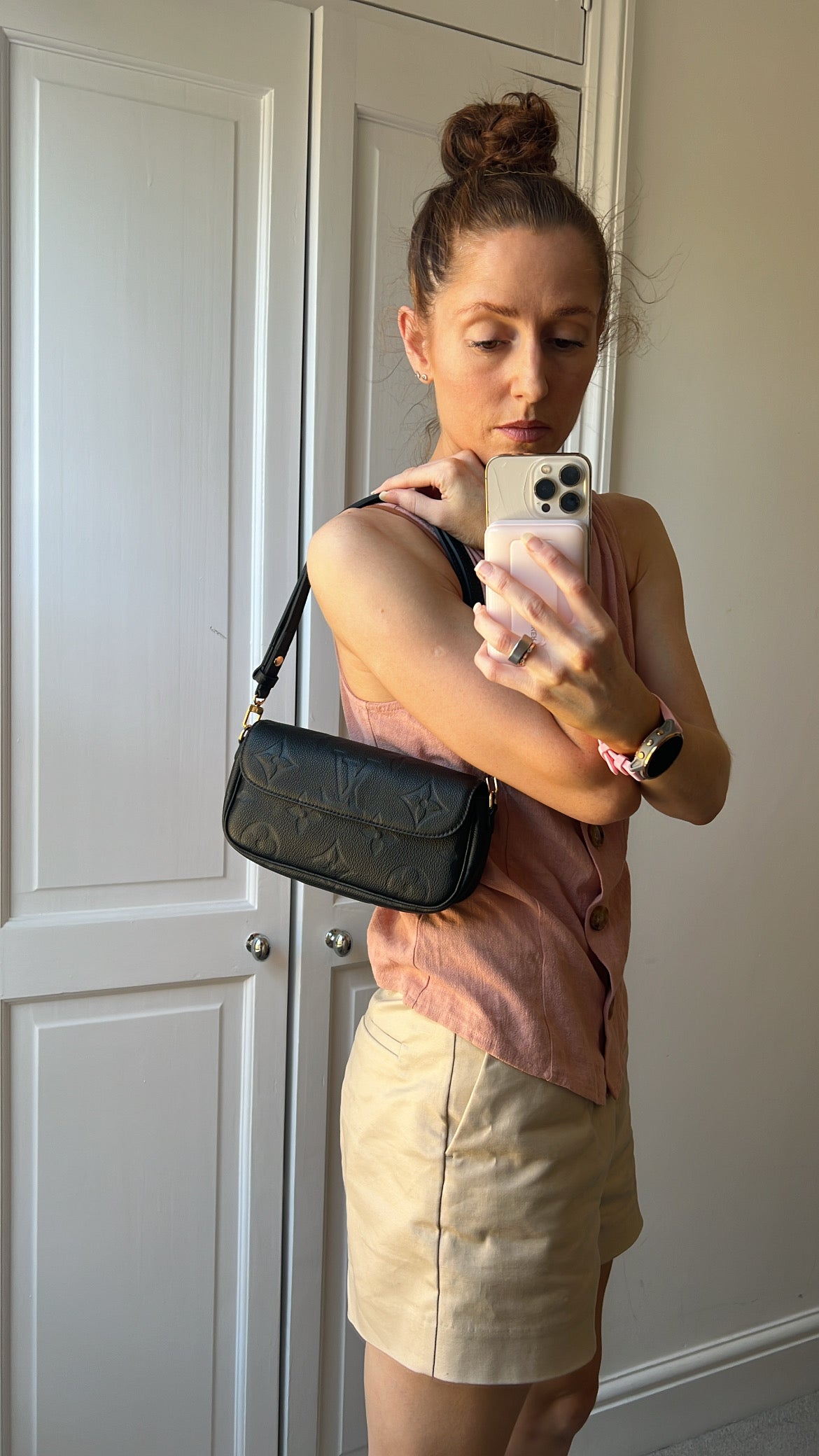 Louis Vuitton Ivy Wallet on Chain Bag Black Empreinte (RRP £1,490)