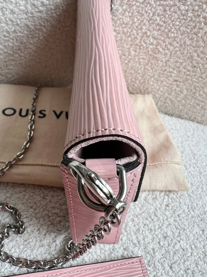 Louis Vuitton Felicie Pochette Rose Ballerine Epi (RRP £1160)