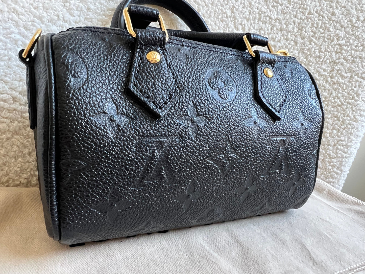 Louis Vuitton Speedy Nano Black Empreinte (RRP £1540)