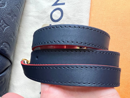 Louis Vuitton V Tote MM Navy Empreinte (RRP £2,390)