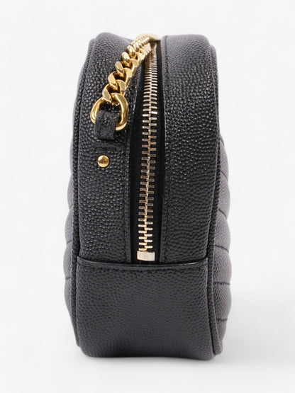 Saint Laurent Lou Small Quilted Crossbody In Black Leather Black Caviar Leather