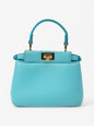 Fendi Peekaboo Light Blue Nappa Leather