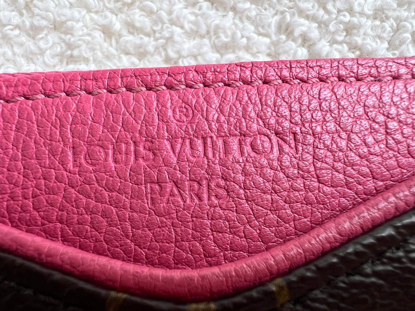 Louis Vuitton Pink and Monogram Pallas Pochette
