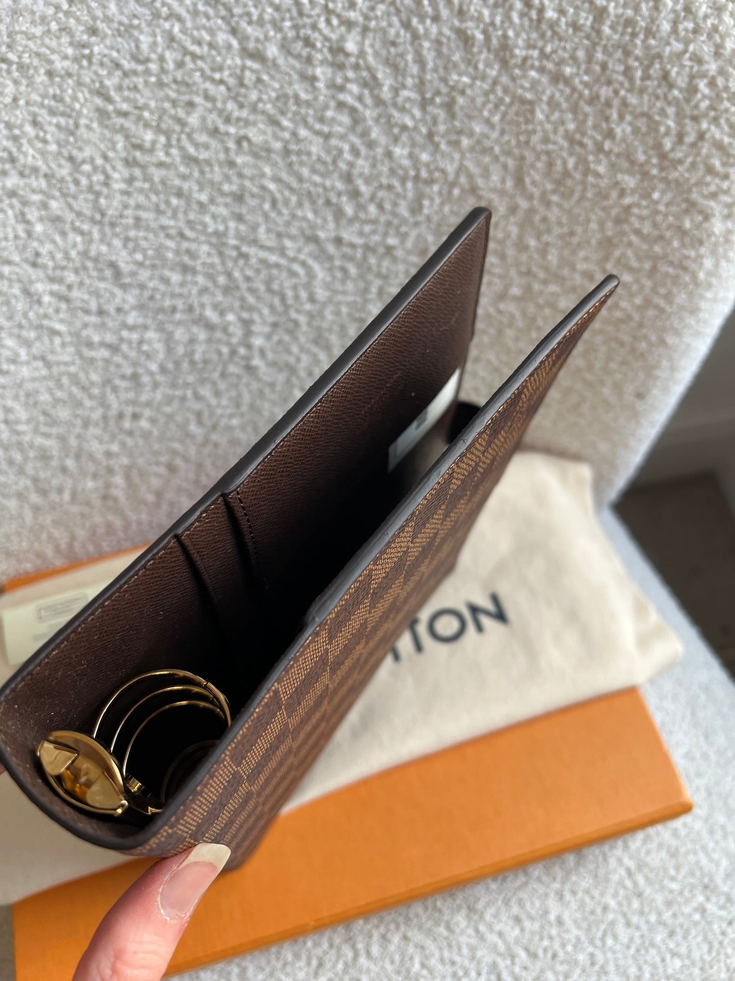 Louis Vuitton Damier Ebene Large Ring Agenda Cover (RRP £595)