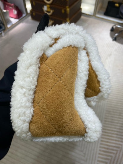 Chanel 18 Shearling Coco Neige Flap Bag