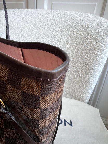 Louis Vuitton Neverfull MM Damier Ebene Rose Ballerine (RRP £1430)