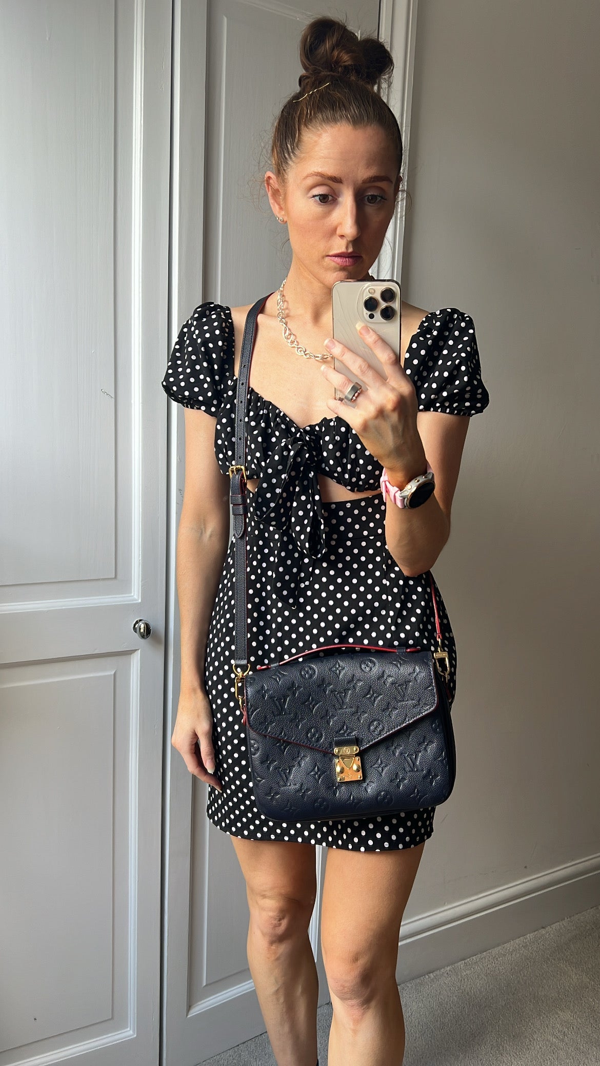 Louis Vuitton Pochette Metis Marine Rouge Empreinte (RRP £2,200)