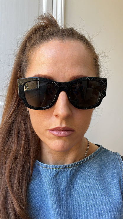 Chanel Black Embellished Sunglasses (RRP £640)