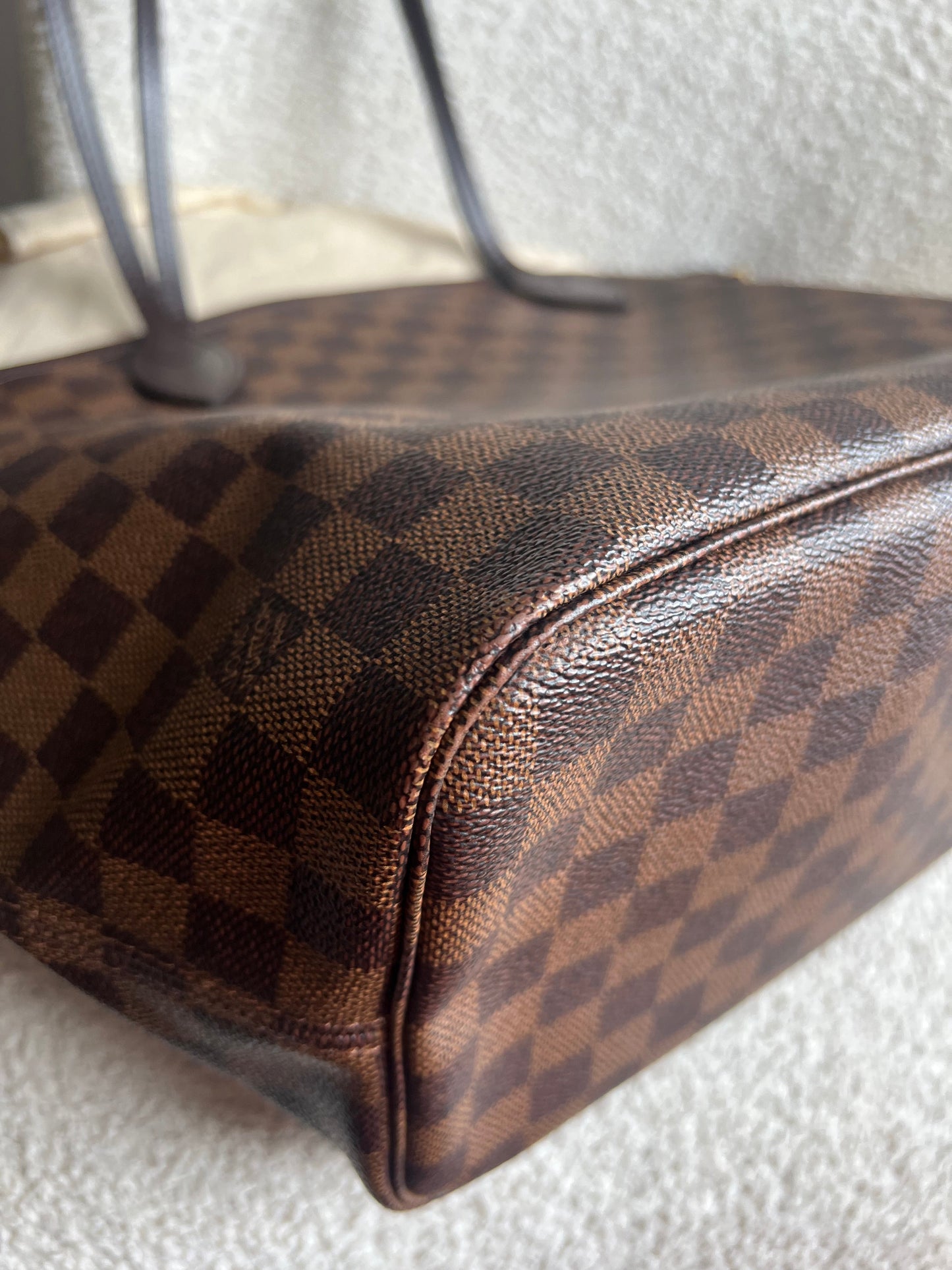 Louis Vuitton Neverfull MM Damier Ebene Rose Ballerine (RRP £1430)
