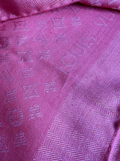 Louis Vuitton Pink Monogram Shawl