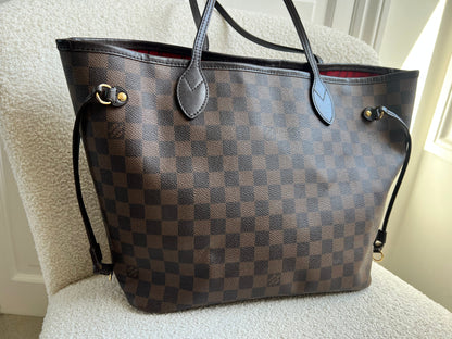 Louis Vuitton Neverfull MM Damier Ebene Cherry Interior (RRP £1,430)