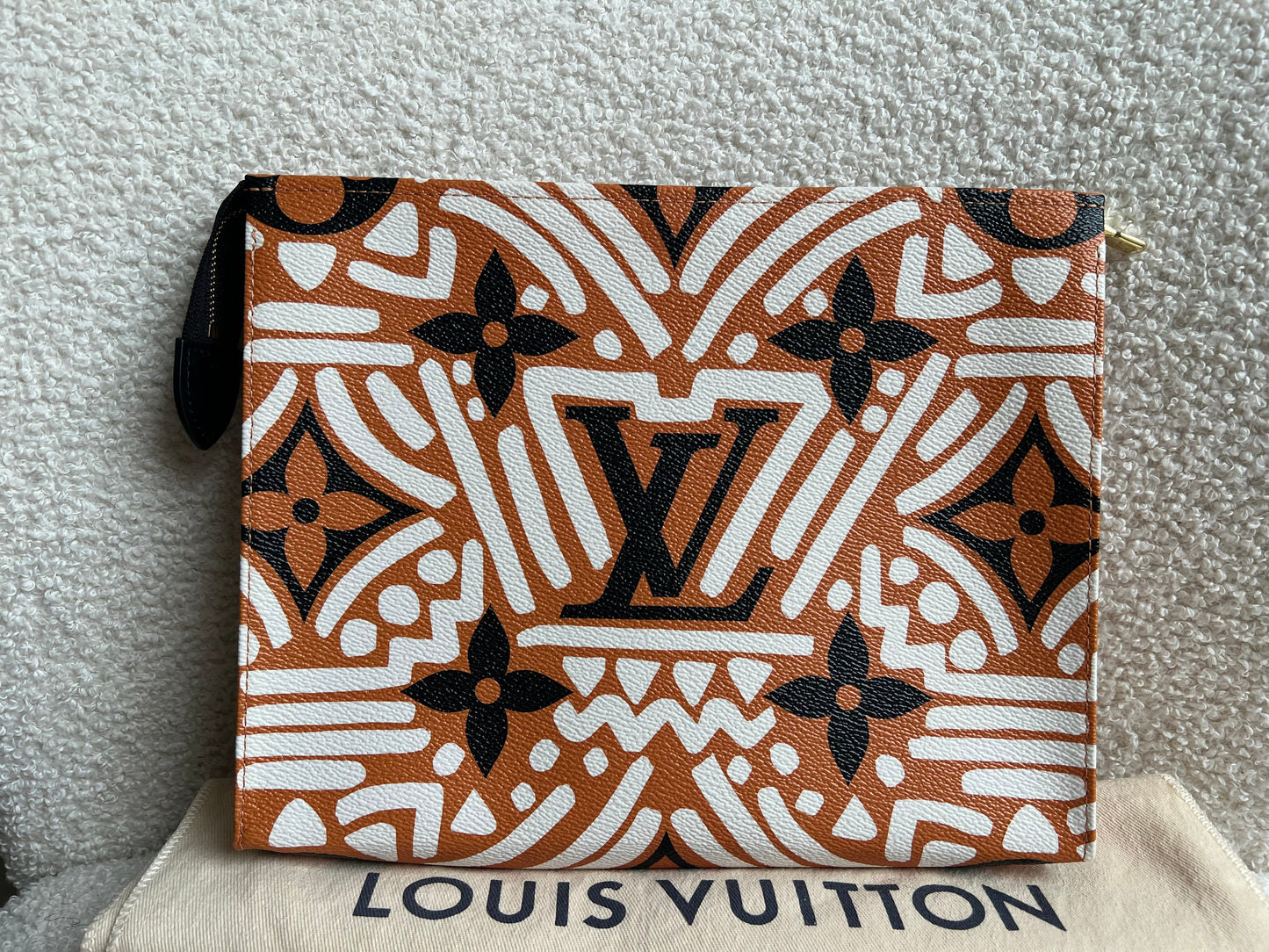 Louis Vuitton Crafty Toiletry Pouch 26 Creme Caramel