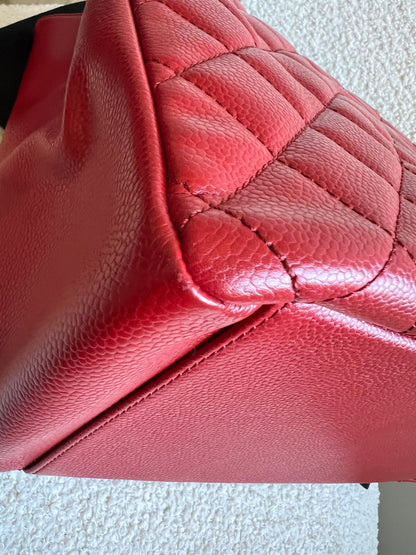 Chanel Red Caviar Grand Shopper Tote (GST)