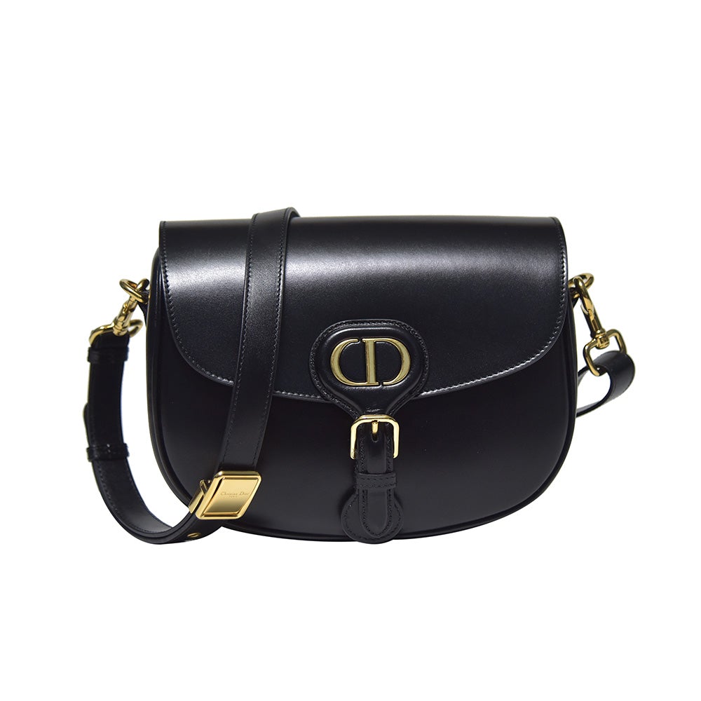 Black Box Calfskin Leather Medium Dior Bobby Bag - 3 Rented Out