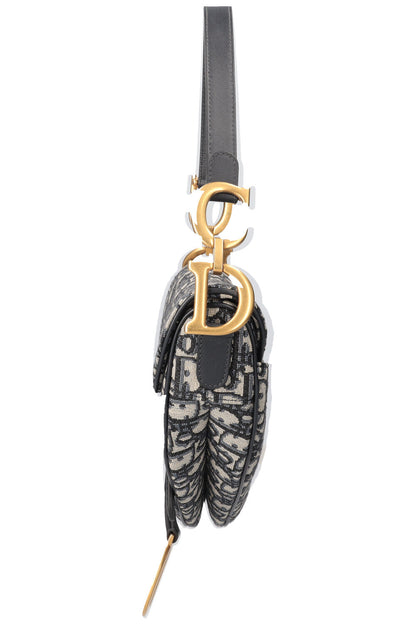Dior Saddle Oblique Blue Crossbody Style 11