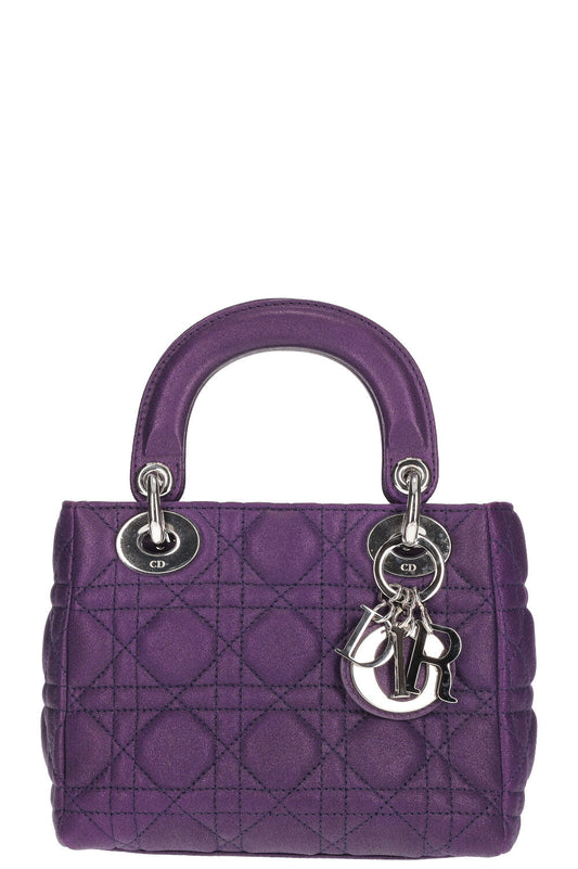 Christian Dior Lady Dior Small Bag Purple