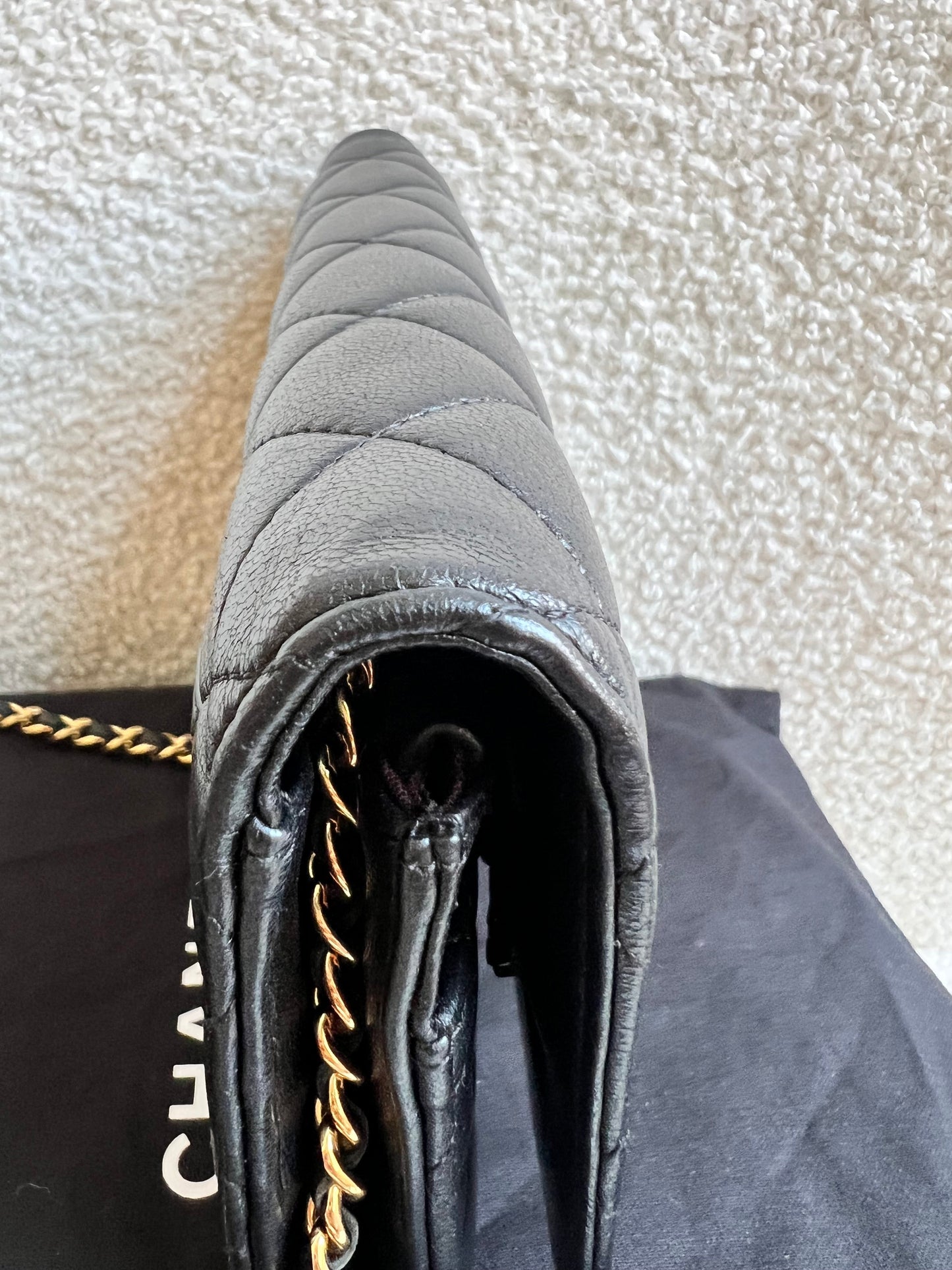 Chanel Wallet on Chain in Black Lambskin Gold Hardware (RRP £2,930)