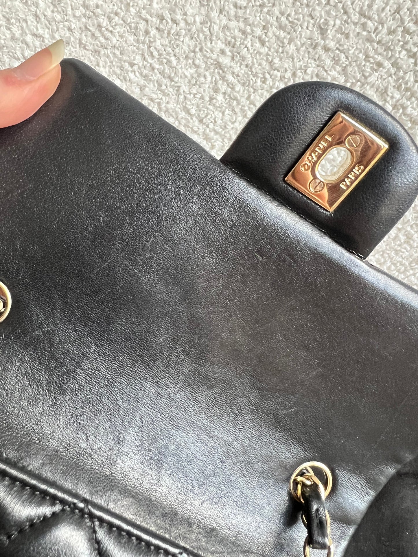 Chanel Mini Rectangular Classic Flap in Black Lambskin (RRP £4,390)