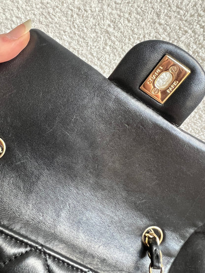 Chanel Mini Rectangular Classic Flap in Black Lambskin (RRP £4,390)