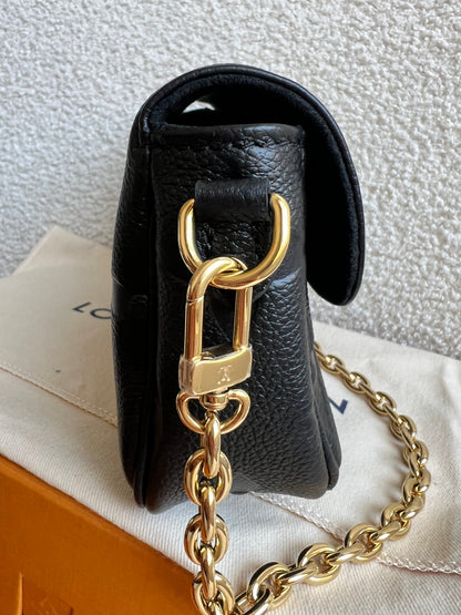 Louis Vuitton Ivy Wallet on Chain Bag Black Empreinte (RRP £1,460)
