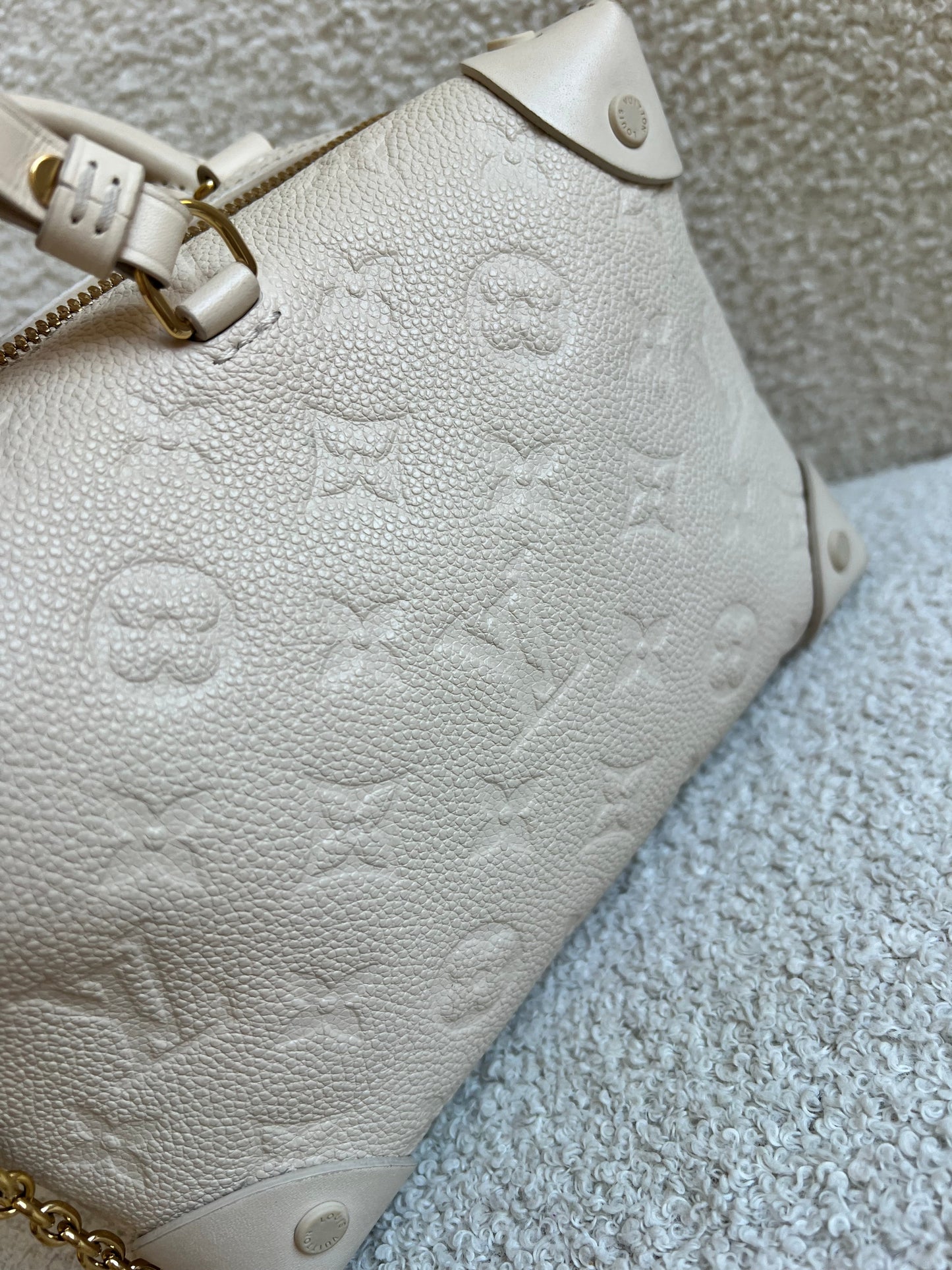 Louis Vuitton Cream Empreinte Petite Malle Souple Bag (RRP £2420)