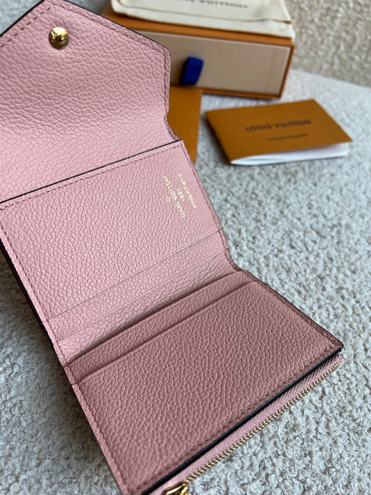 Louis Vuitton Zoe Wallet Rose Poudre Empreinte (RRP £515)