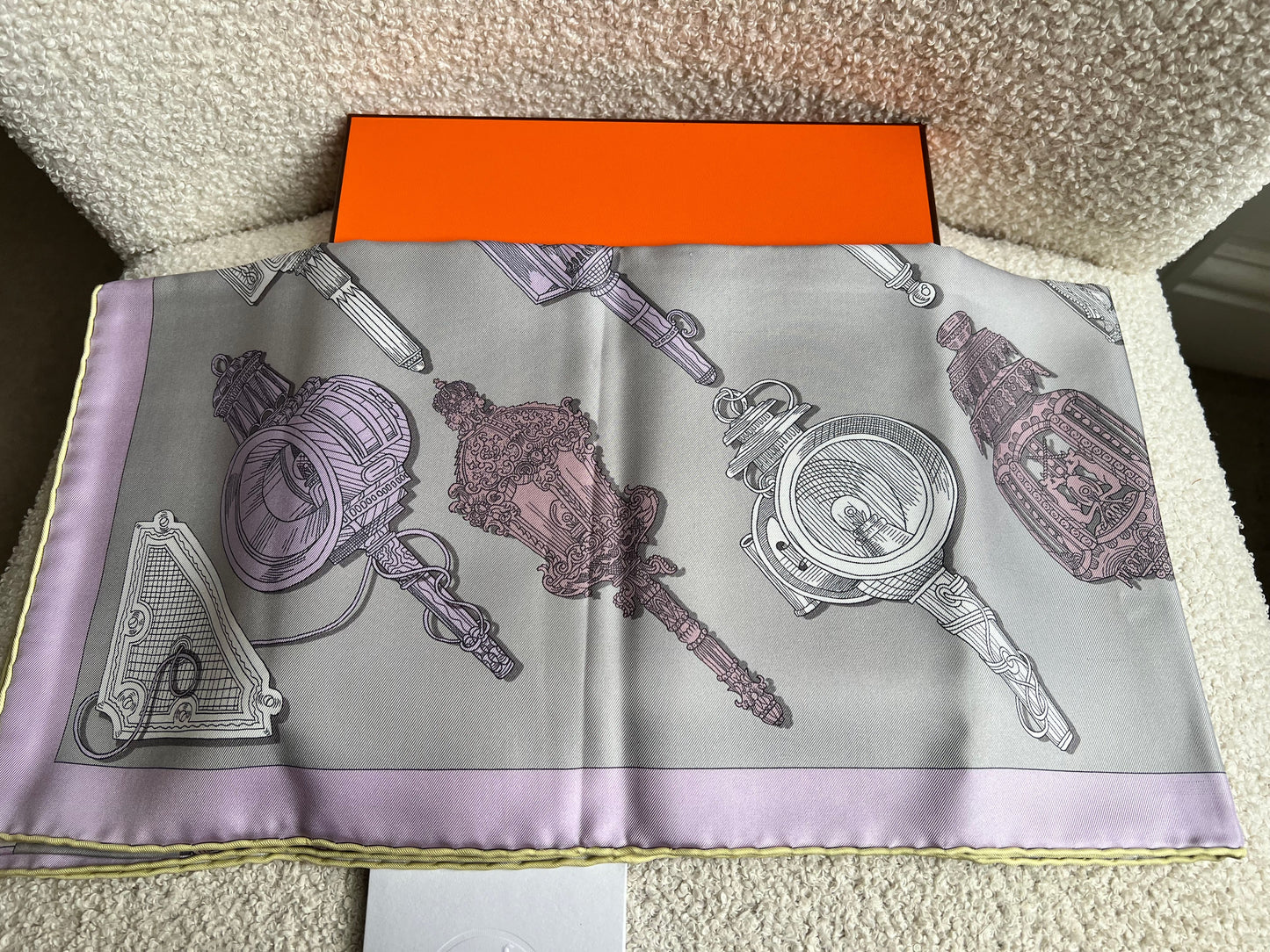 Hermes 90cm Scarf ‘Merveilleuses Lanternes’ by Pierre Marie