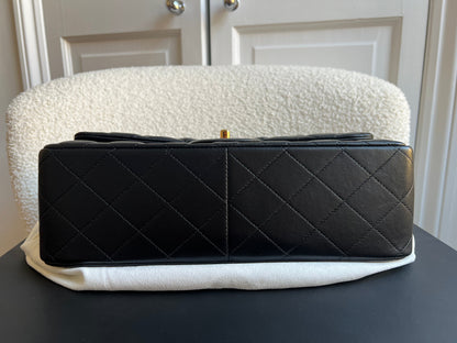 Chanel Jumbo Classic Flap in Black Lambskin Gold Hardware (RRP £9,830)