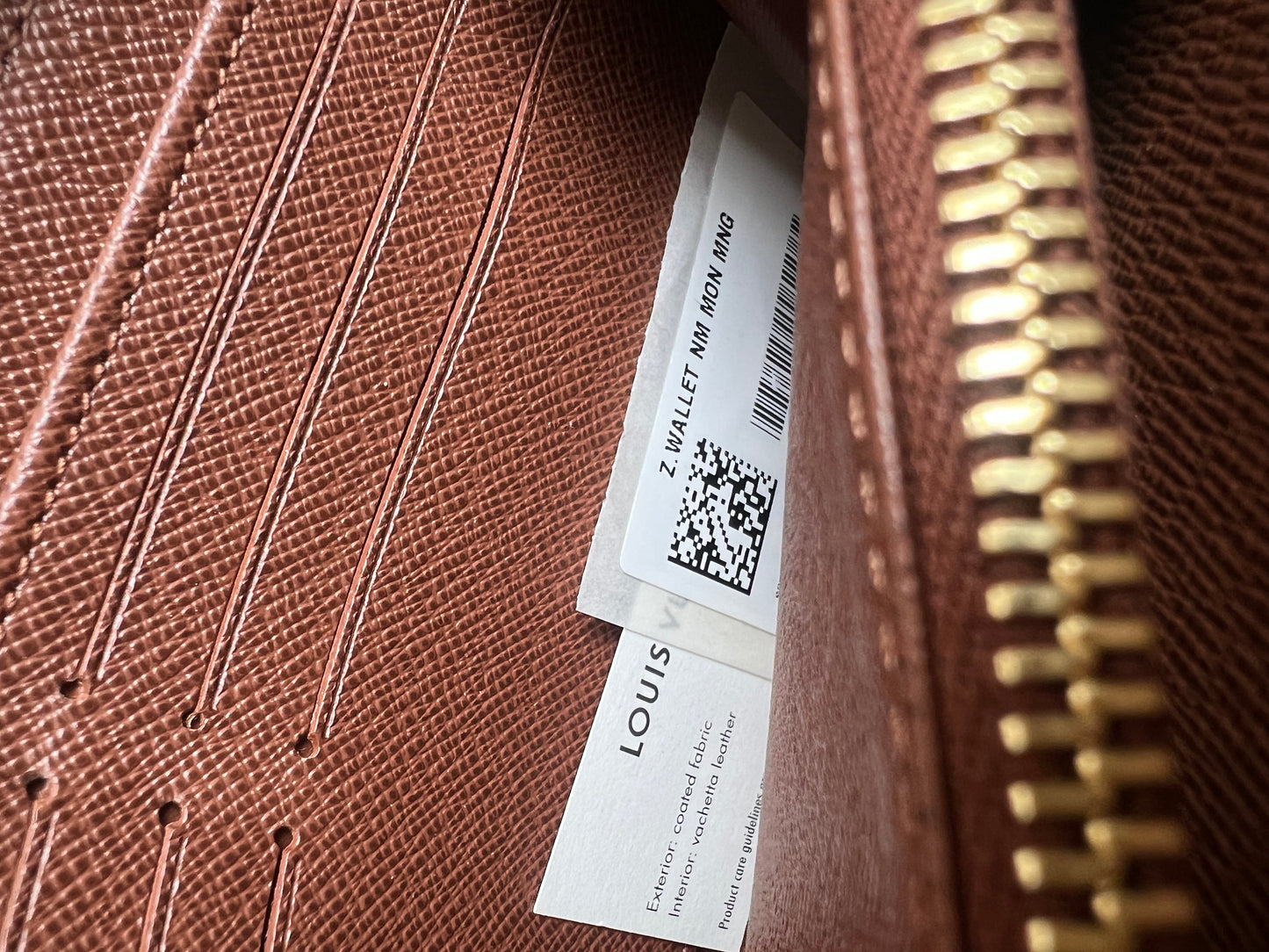 Louis Vuitton Personalised “LG” Zippy Wallet in Monogram (RRP £590)