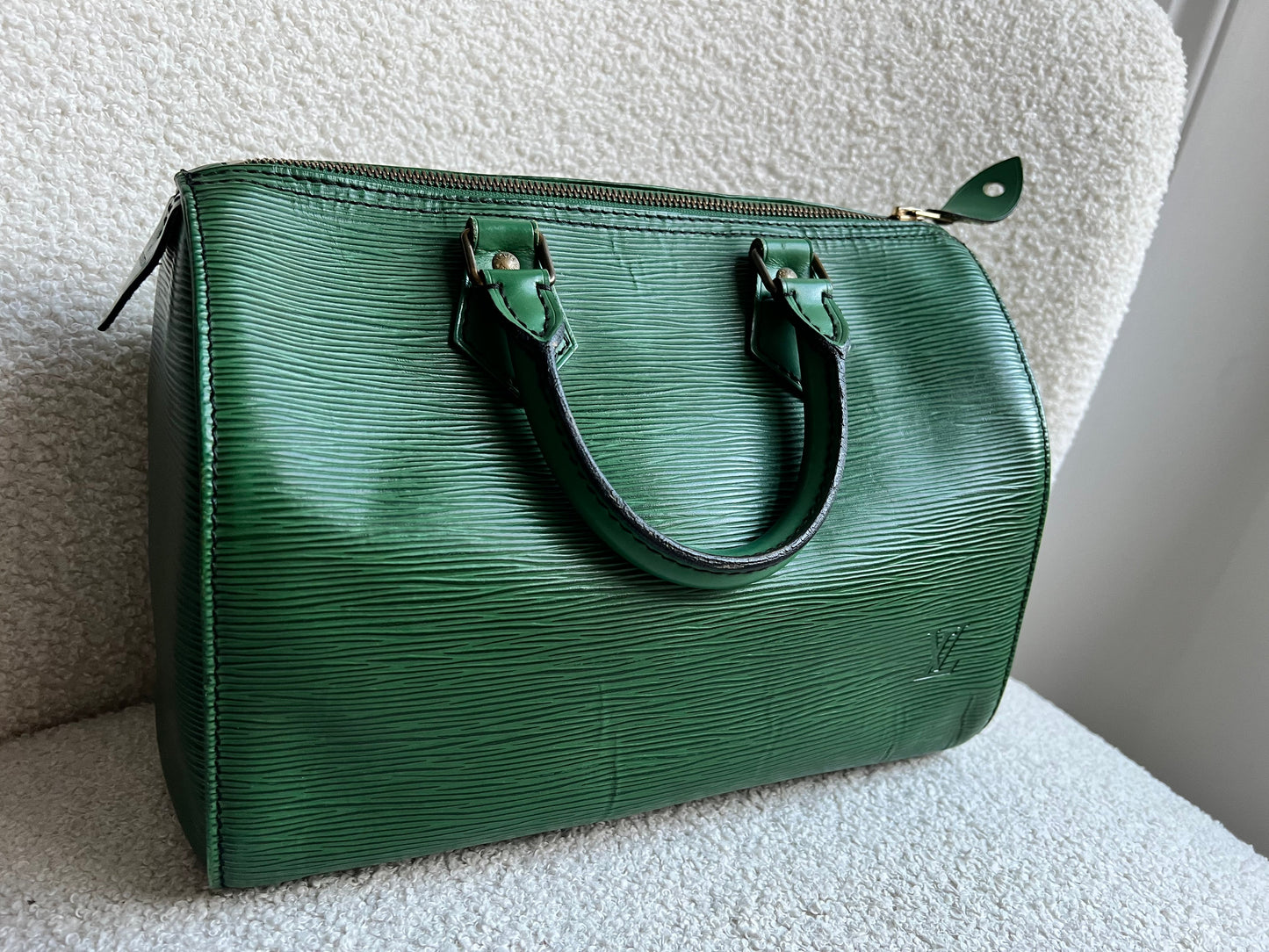 Louis Vuitton Speedy 30 Green Epi
