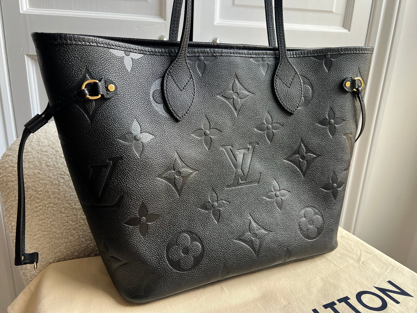 Louis Vuitton Neverfull MM Black Empreinte (RRP £2,010)