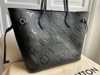 Louis Vuitton Neverfull MM Black Empreinte (RRP £2,010)