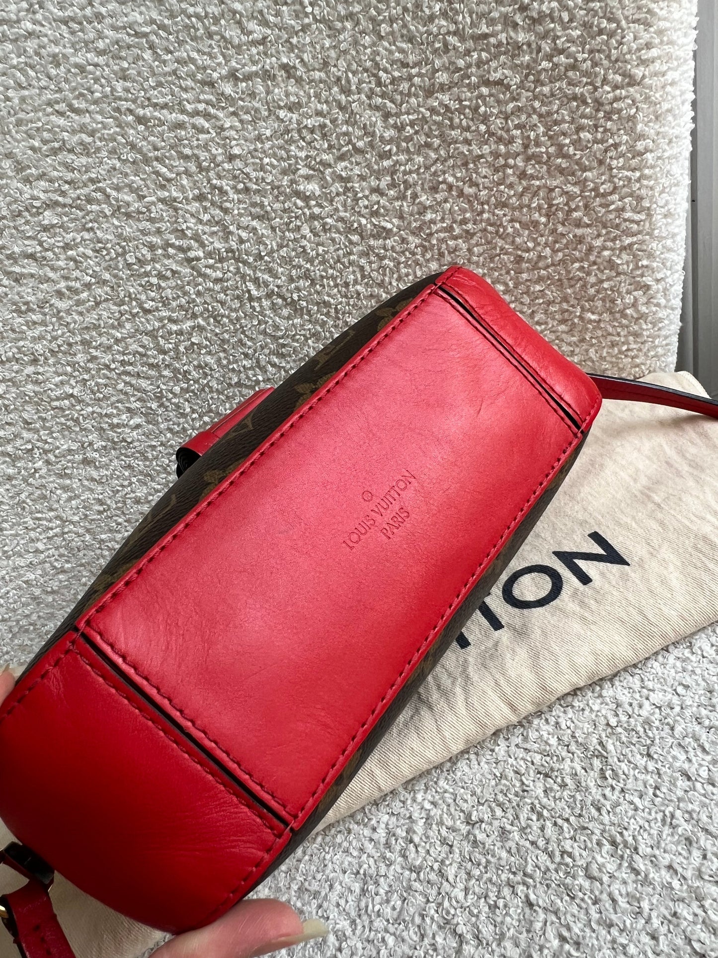 Louis Vuitton Saintonge Monogram Red