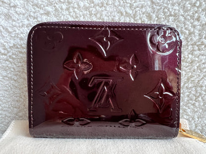 Louis Vuitton Zippy Coin Purse in Amarante Vernis Patent (RRP £420)