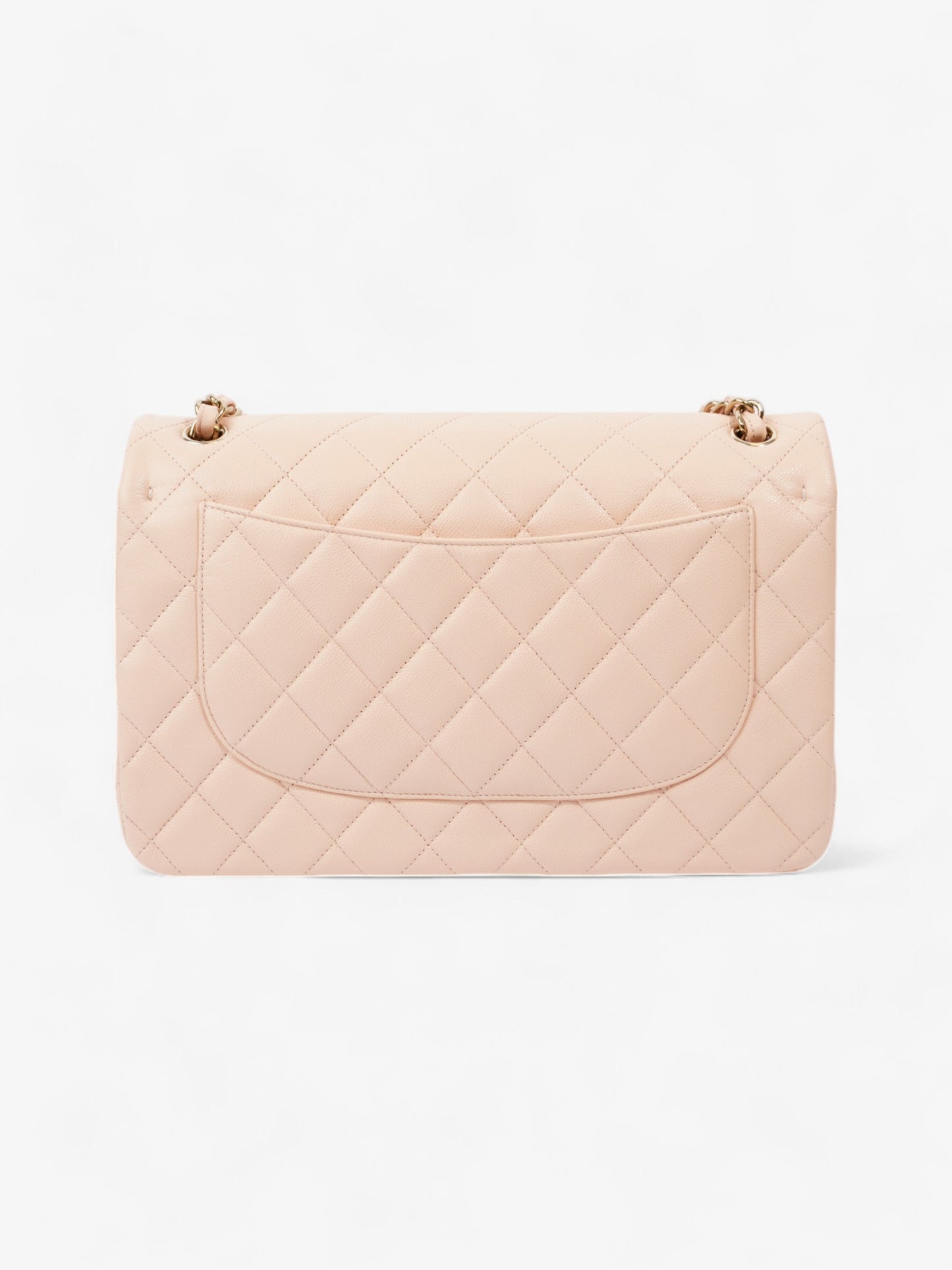 Chanel Classic Flap Nude Caviar Leather Jumbo