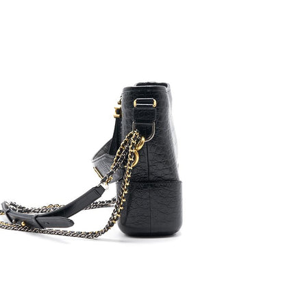 Chanel’s Medium Gabrielle Hobo Bag Crocodile Embossed Calfskin Black