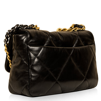 Chanel Chanel 19 Lambskin Black Shoulder Bag Style 27