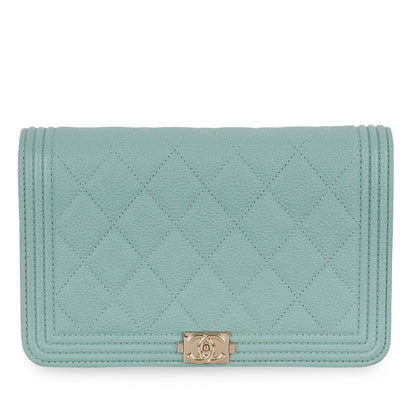 Chanel Boy WOC - Tiffany Blue Caviar