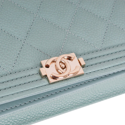 Chanel Boy WOC - Tiffany Blue Caviar